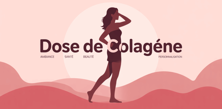 Silhouette femme dose de collagene personnalisation sante beaute