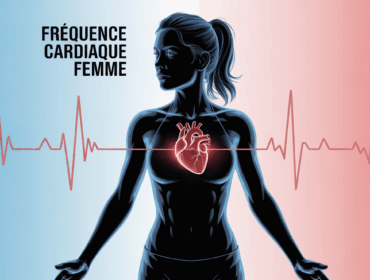 frequence cardiaque femme coeur lumiere pulsations