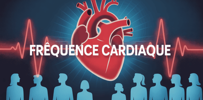 coeur lumineux frequence cardiaque silhouettes ages