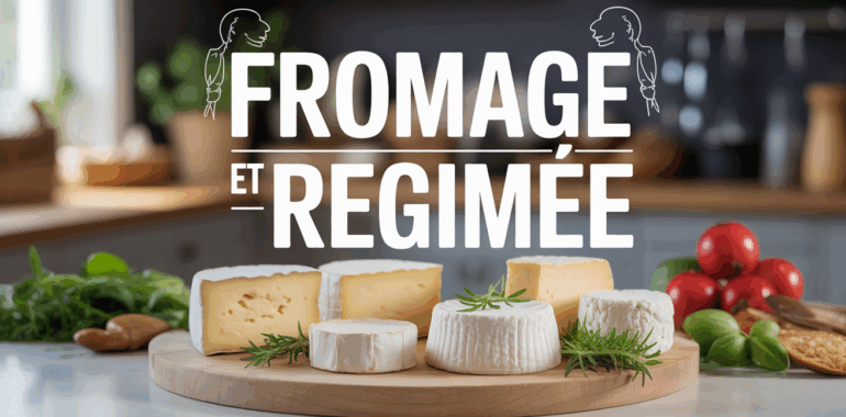 plateau de fromages légers sur balance pour régime