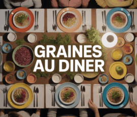 table du soir avec graines digestives pour diner