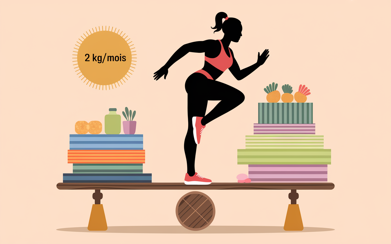 balance moderne perte de poids sans regime illustration