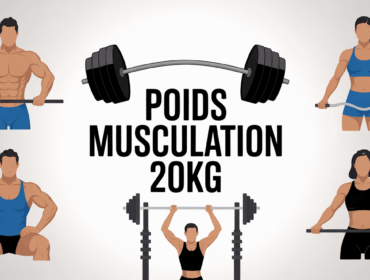 Gros plan disque musculation 20kg, kit haltere et barre