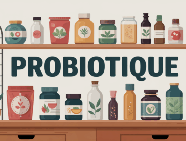 composition de flacons de probiotiques complément alimentaire