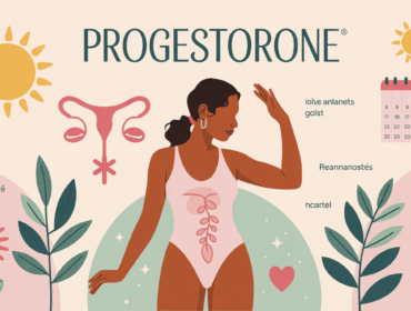illustration progestérone et cycle féminin