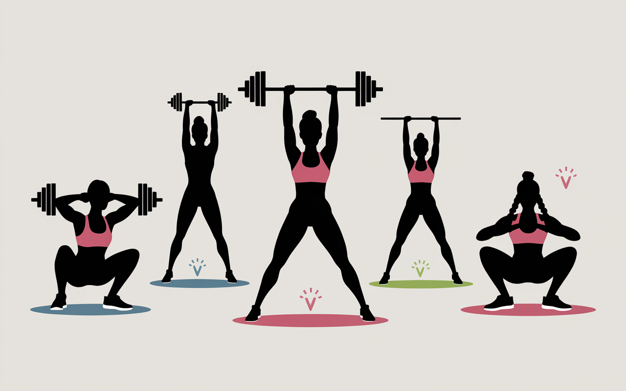 Femmes musculation exercices full body