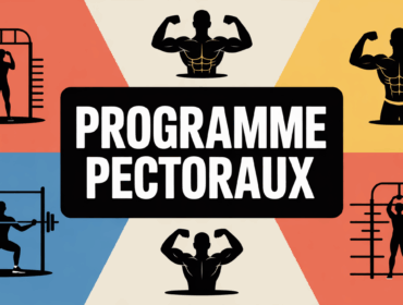 programme pectoraux guide musculation silhouettes haltères planning