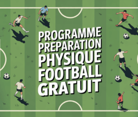 terrain football stylisé vue aérienne programme préparation physique football gratuit