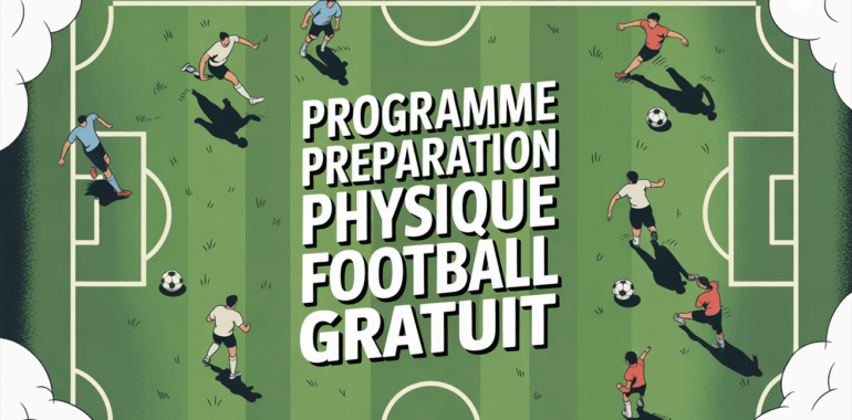 terrain football stylisé vue aérienne programme préparation physique football gratuit