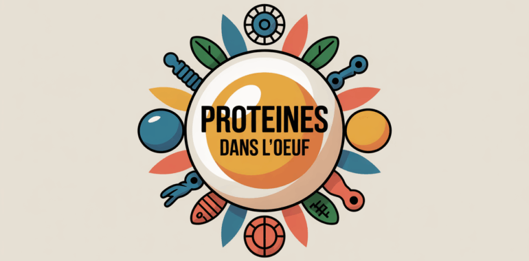 Illustration oeuf entier ouvert nutrition et energie proteines