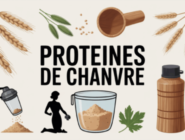 Tableau graines de chanvre et poudre proteines