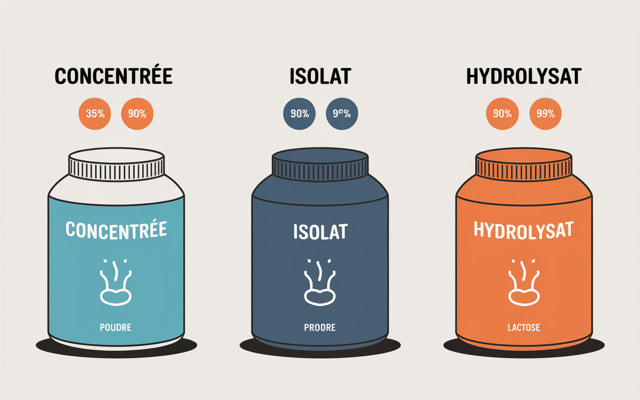 whey proteine comparatif bocaux concentree isolat hydrolysat
