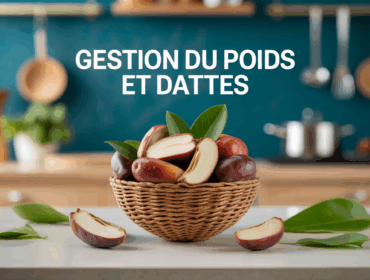 Bol de dattes entières et coupées gestion du poids