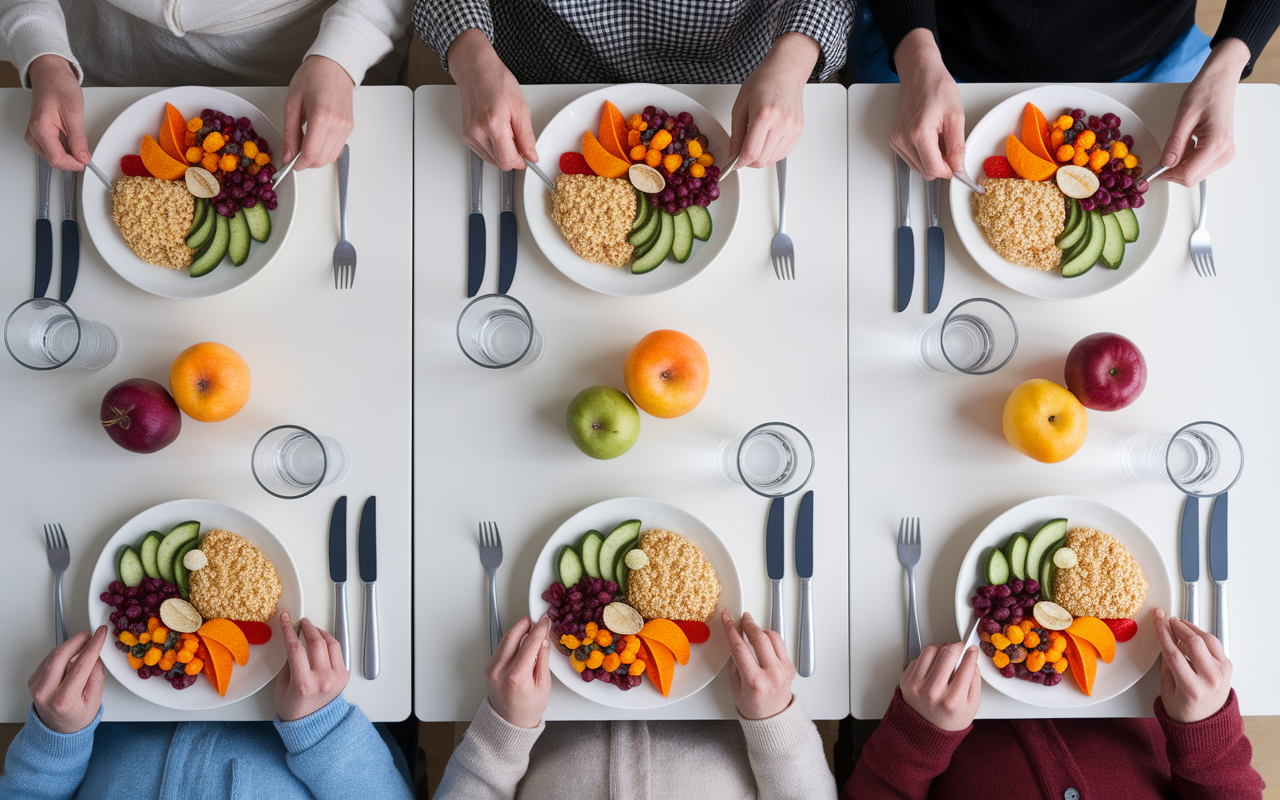Assiettes equilibrees menu hebdomadaire perte de poids