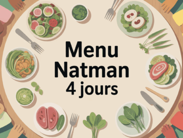 Menu Natman 4 jours avec salades, proteines maigres et legumes vapeur