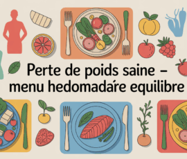 Table assiettes equilibrees perte de poids saine