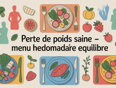 Table assiettes equilibrees perte de poids saine