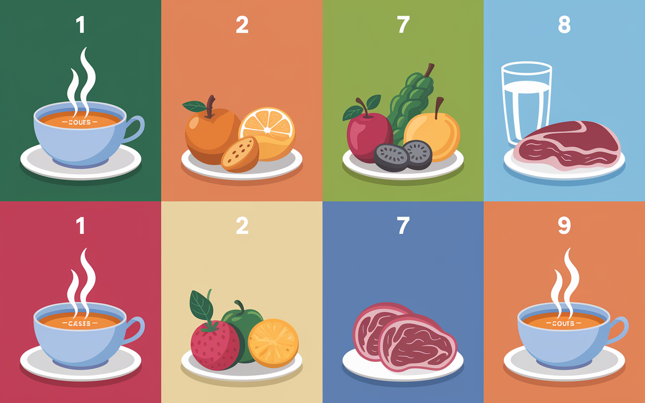 planning semainier soupe aux choux regime perte poids