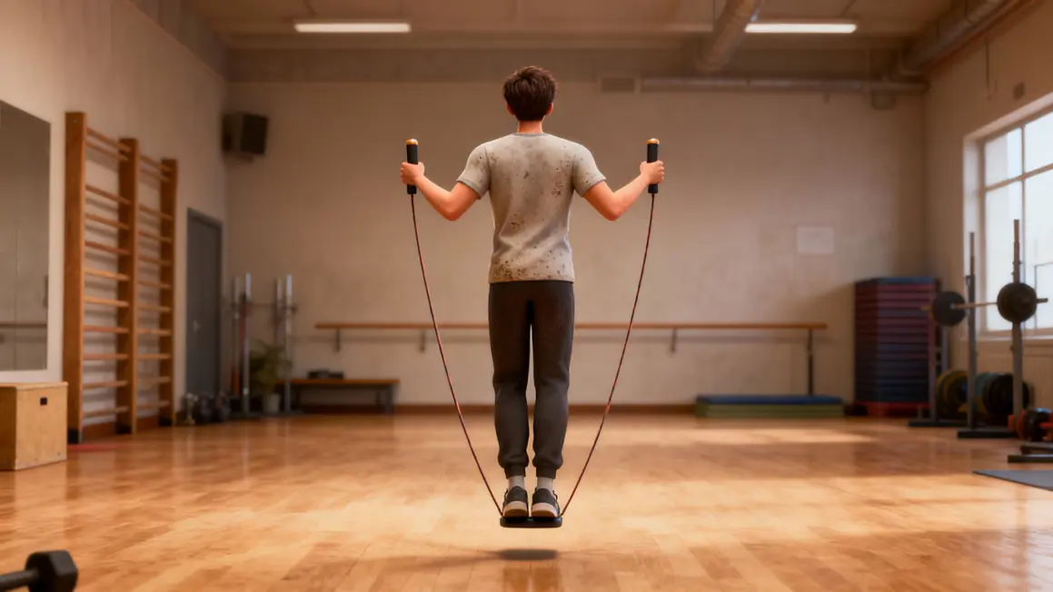 réglage longueur corde à sauter crossfit niveau aisselles