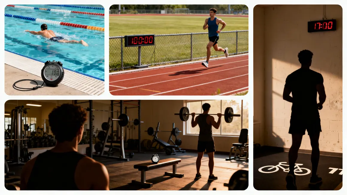chronometre sport natation course musculation HIIT