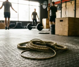 corde à sauter crossfit au sol, entraînement