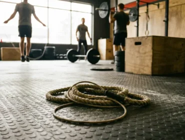corde à sauter crossfit au sol, entraînement