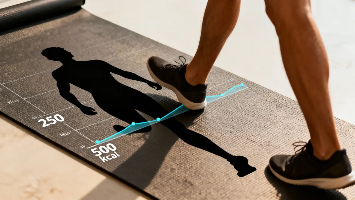 Graphique calories tapis de course inclinaison