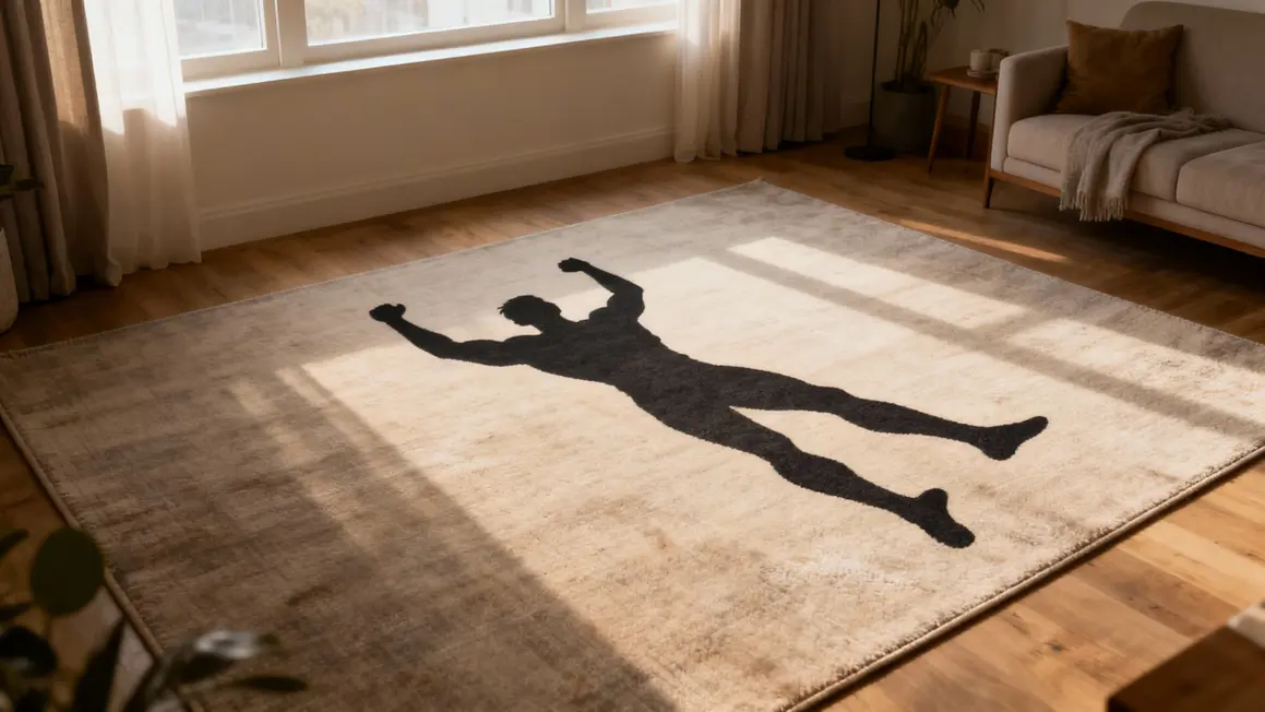 Silhouette superman sol exercice maison grand dorsal