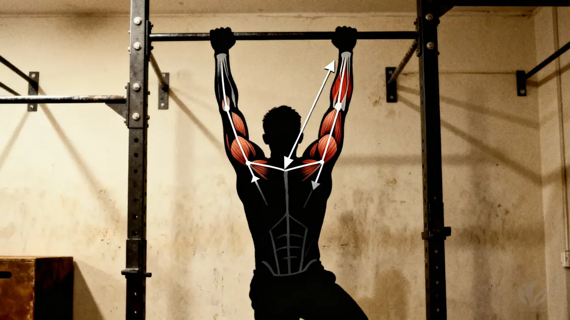 schema groupes musculaires muscle up