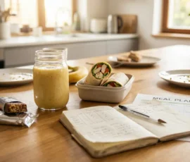 plan repas sain prise de masse collations proteinees