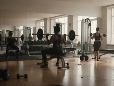 personnes font exercices fessiers salle de sport moderne