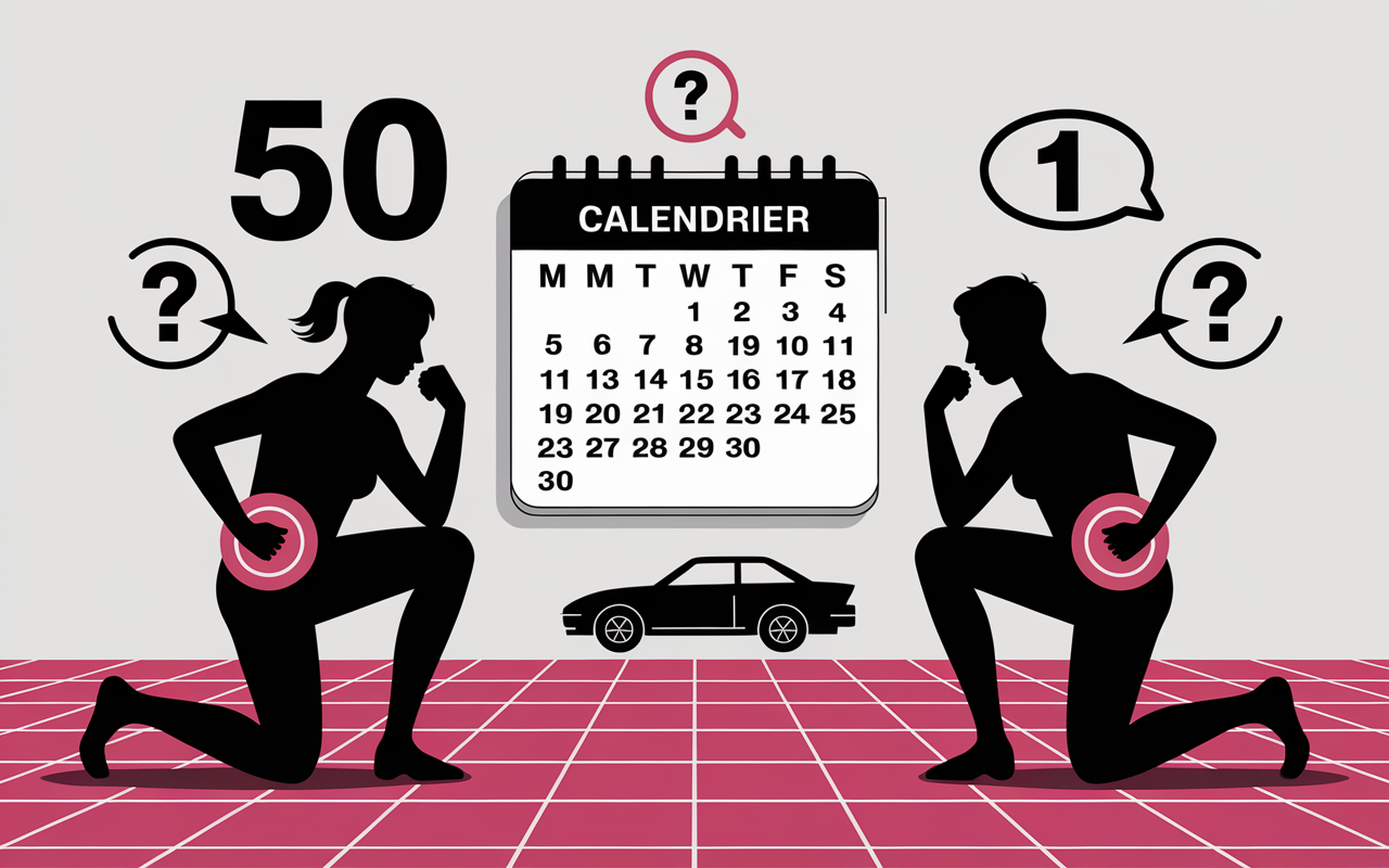 50 abdos par jour pendant 1 mois silhouettes crunchs calendrier