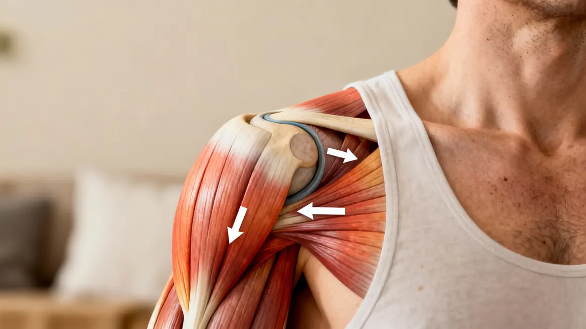 Schéma anatomie épaule deltoïde coiffe rotateurs