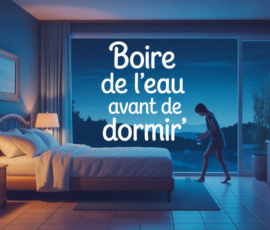 boire de l eau avant de dormir dans une chambre paisible