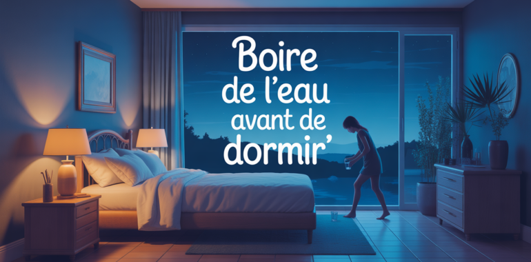 boire de l eau avant de dormir dans une chambre paisible