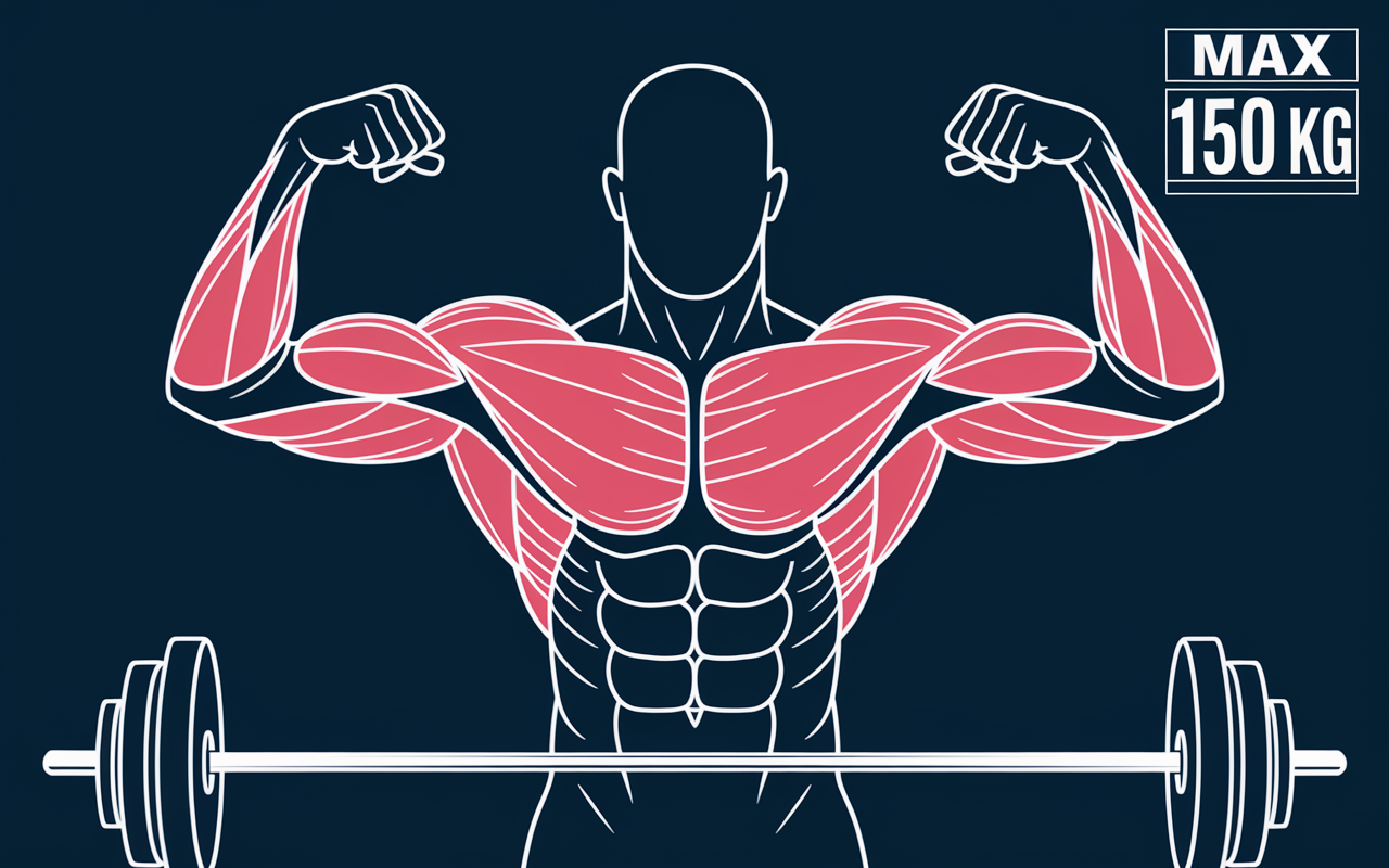 curl biceps barre ez schema muscles sollicités bras