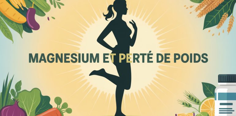 magnesium et perte de poids silhouette femme legumes supplements