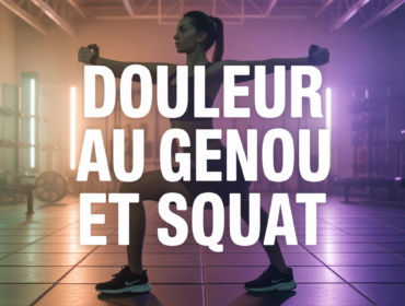 Mal aux genoux sport squat femme salle