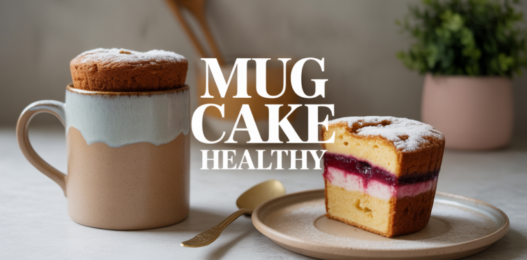 mug cake healthy peu calorique moelleux stylise