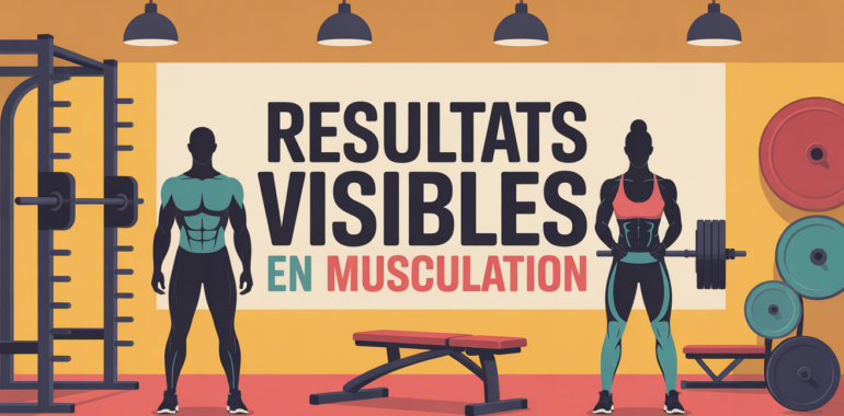 musculation combien de temps pour des résultats visibles illustration salle