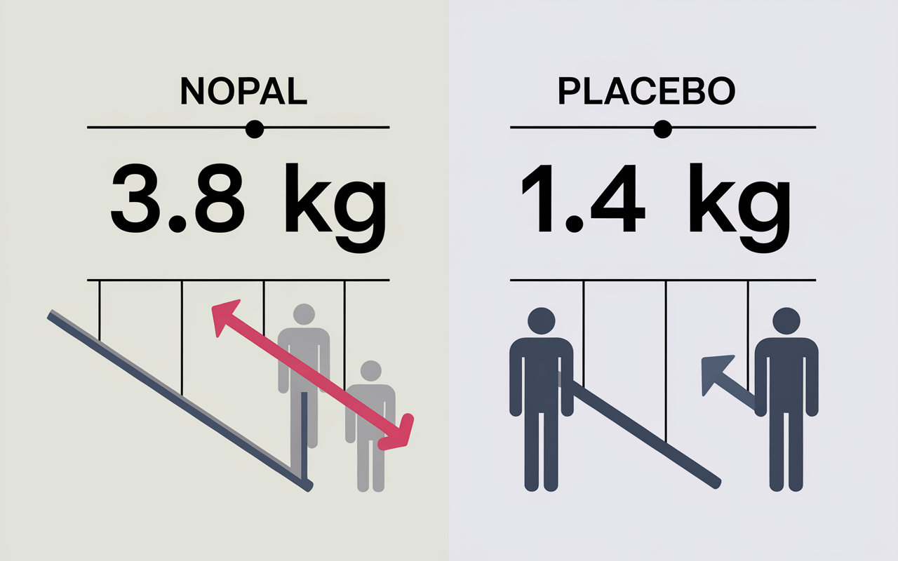 nopal perte de poids avis tableau comparatif placebo