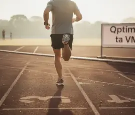 Coureur sur piste optimisant VMA sécurité