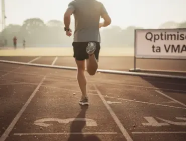 Coureur sur piste optimisant VMA sécurité