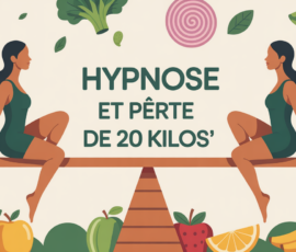 silhouettes sur balance perdre 20 kilos avec l hypnose