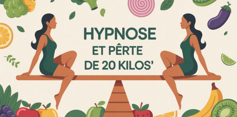 silhouettes sur balance perdre 20 kilos avec l hypnose