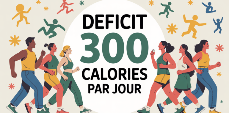 perdre 300 calories par jour pendant 1 mois silhouettes marche