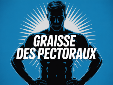 perdre la graisse pectoraux silhouette masculine bleu
