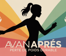 perte de poids avant apres femme stylisée