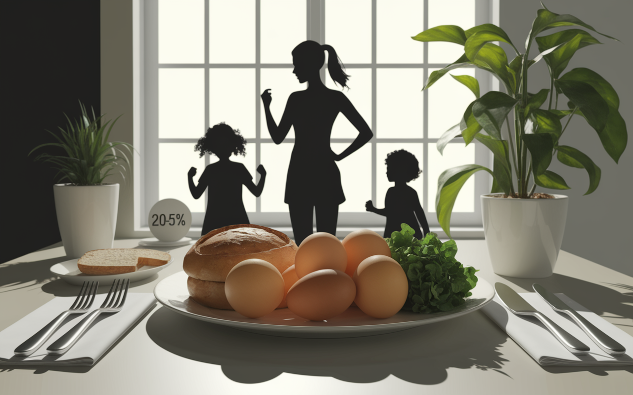 Petit dejeuner sale perte de poids assiette saine