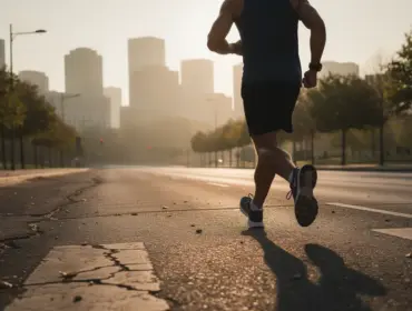 coureur semi marathon lever du soleil motivation